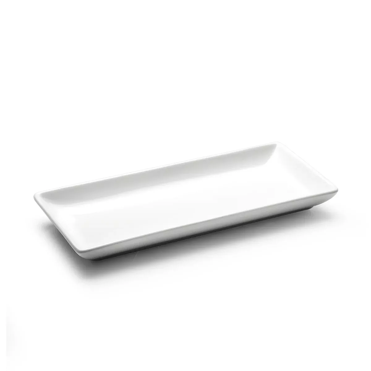 10.25″x4-1/2″ Rectangular Plate, White Ceramic