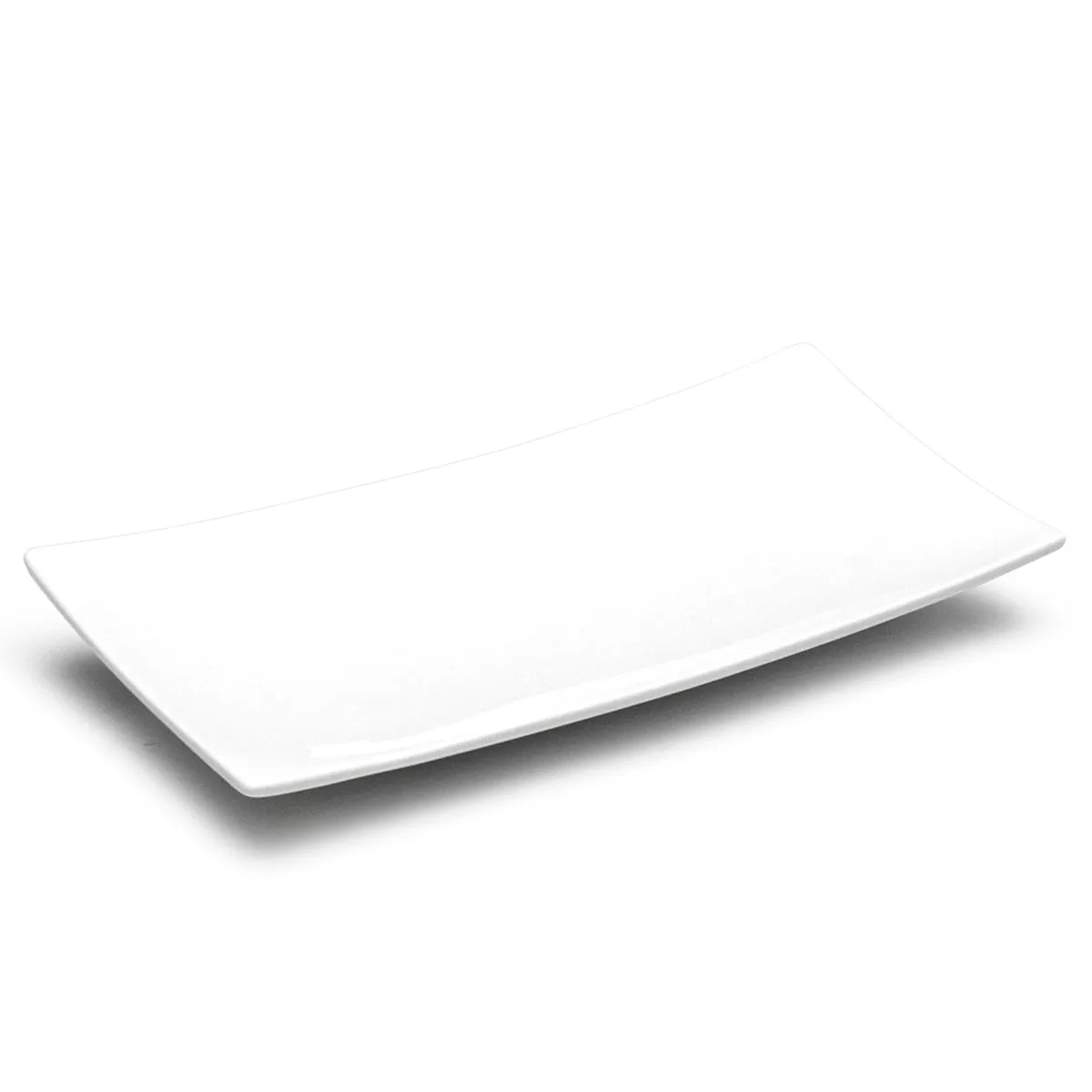 10-3/4″x5-1/2″ Rectangular Plate, White Ceramic