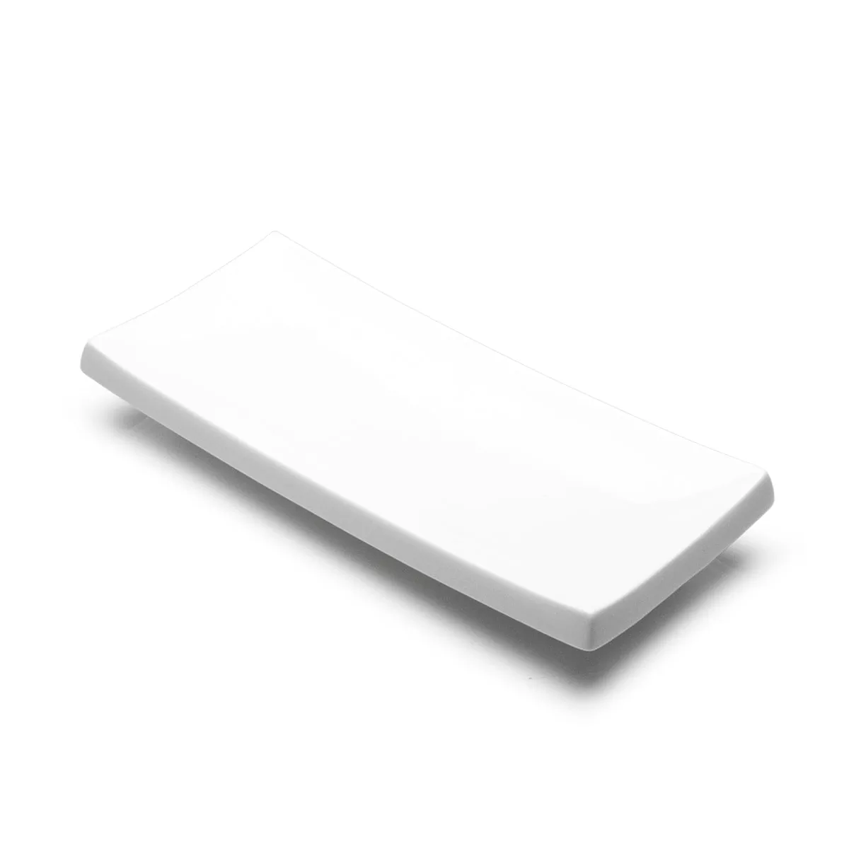 10-7/8″x4-3/4″ Rectangular Plate, White Ceramic