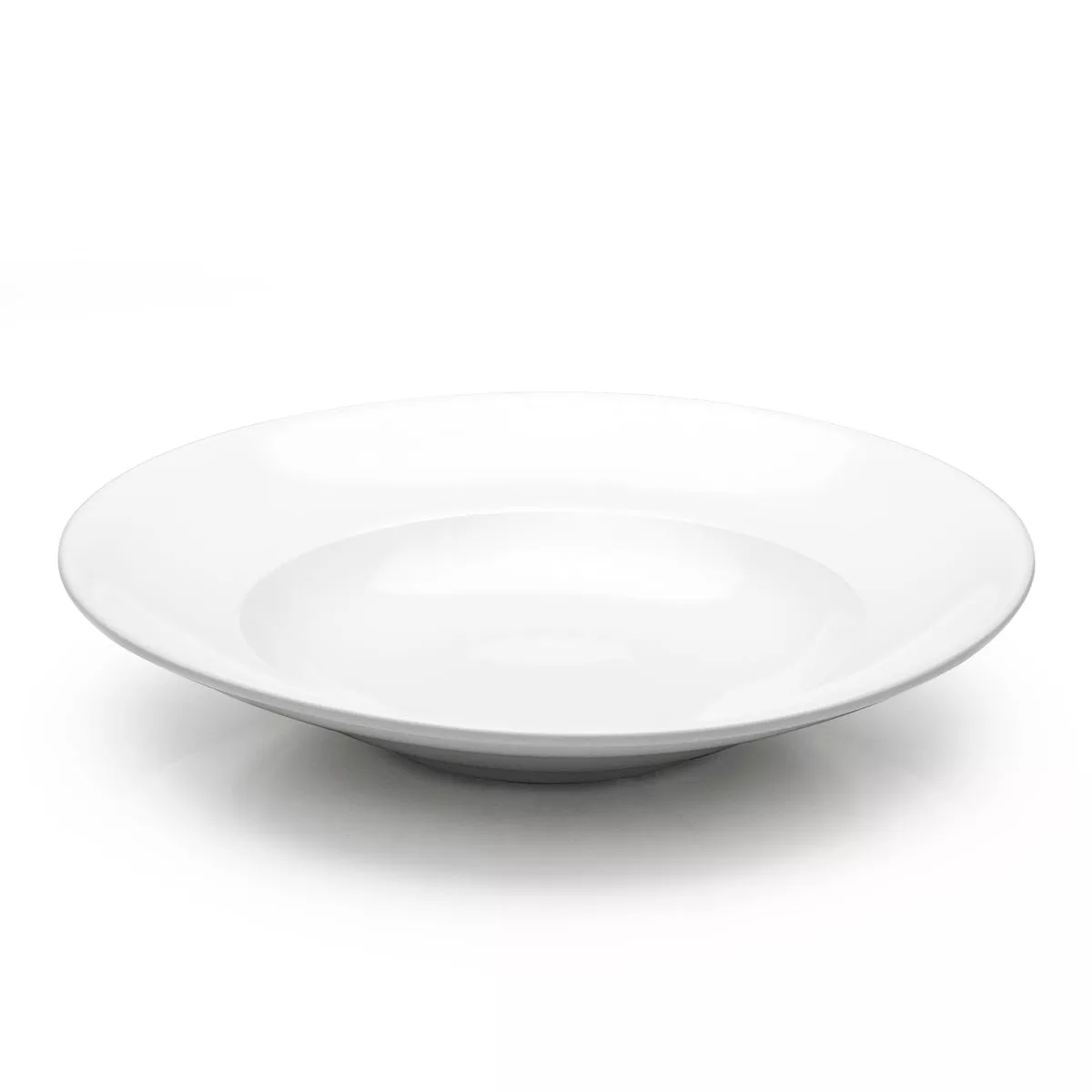 11-3/4″ Round Deep Pasta Plate, White Ceramic
