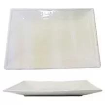 12-5/8″x9-1/8″ Rectangular Plate, White Ceramic