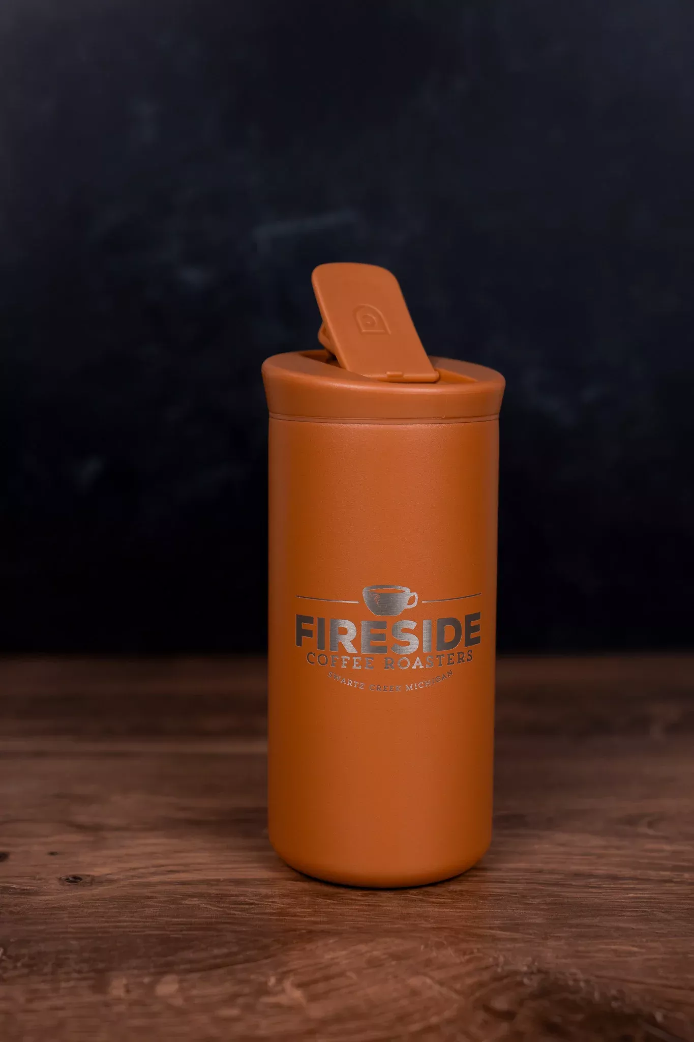 12oz Etched Ceramic Lined Travel Mug Tumbler - Terracotta