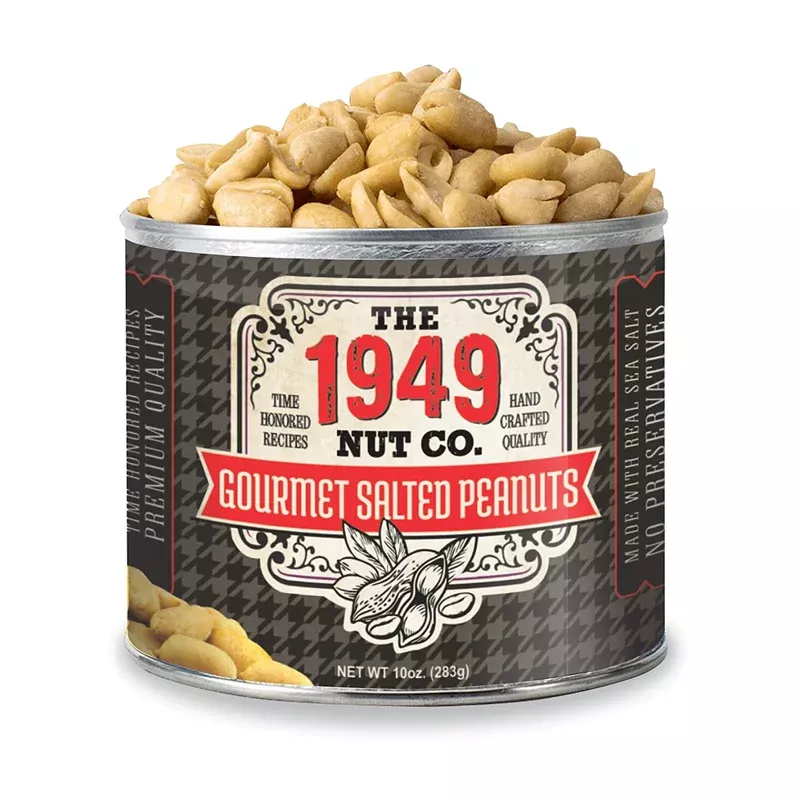 The 1949 Nut Co. Gourmet Salted Virginia Style Peanuts – 10 Ounce (Case of 6)