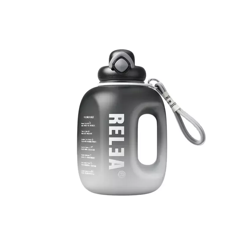 2.5L Large Capacity Sports Water Bottle-Black