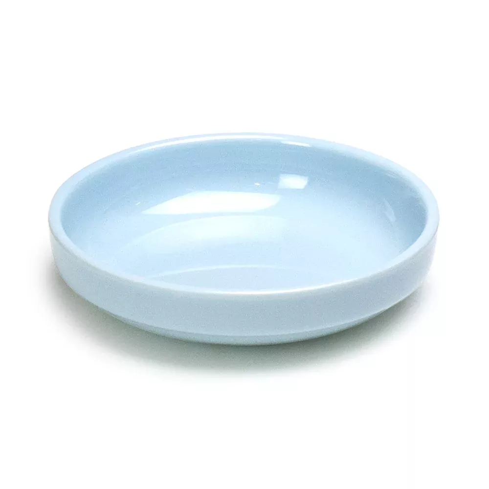 4-1/2" Melamine Round Flat Bowl, Blue Jade
