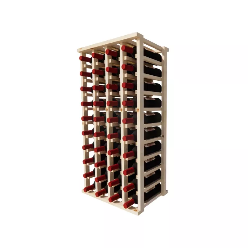 4 Column Pine Upper Wine Rack|Pine Unfinished&Pine Clearcoat&Pine Castlebrown&Pine Charcoal&Pine Gray|No&Yes- Add Sealant|Brad Nail Assembly&Screw Assembly