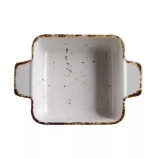 5” Square Baking Dish 12 Oz. Splash Blanch