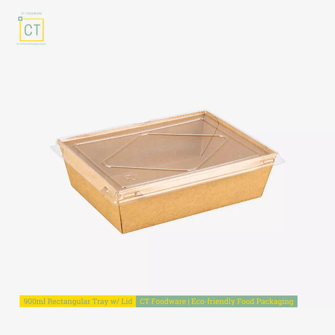 900ml Rectangular Container with Lid
