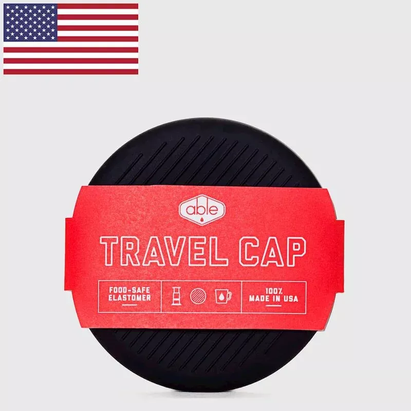 Able Brewing Travel Cap and Plunger Grip for Aeropress Coffee Maker