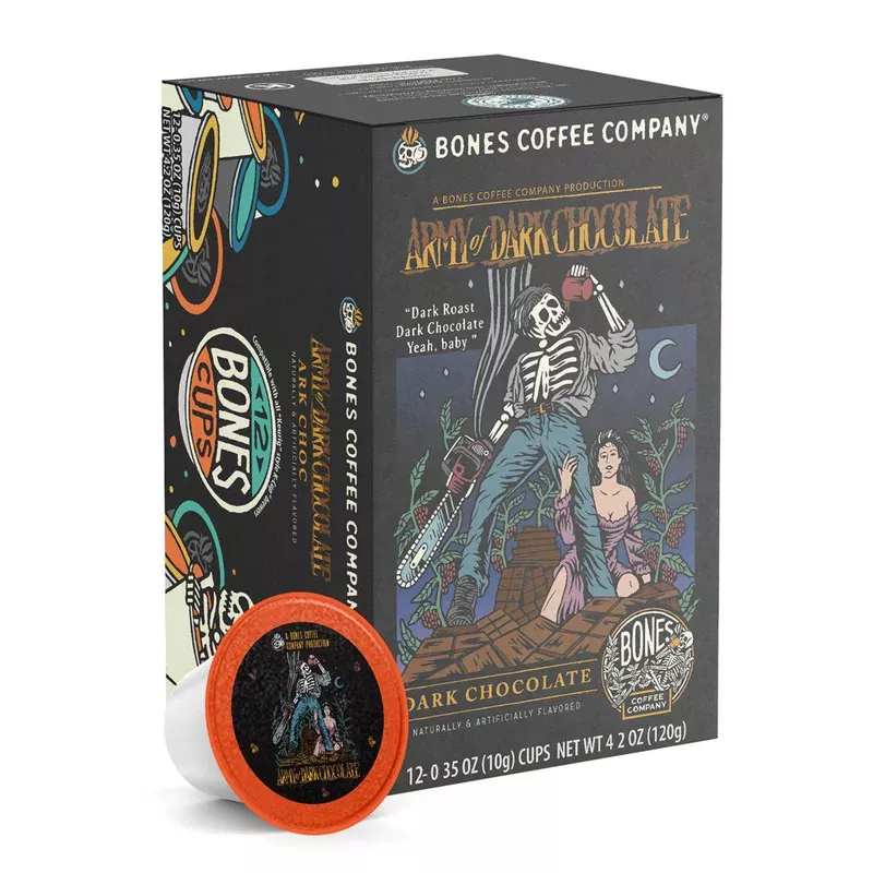 Army of Dark Chocolate Bones Cups – 12 Count