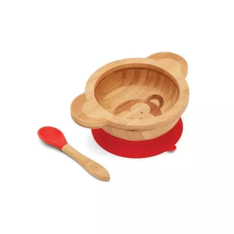 BAMBOO SUCTION BOWL MONKEY