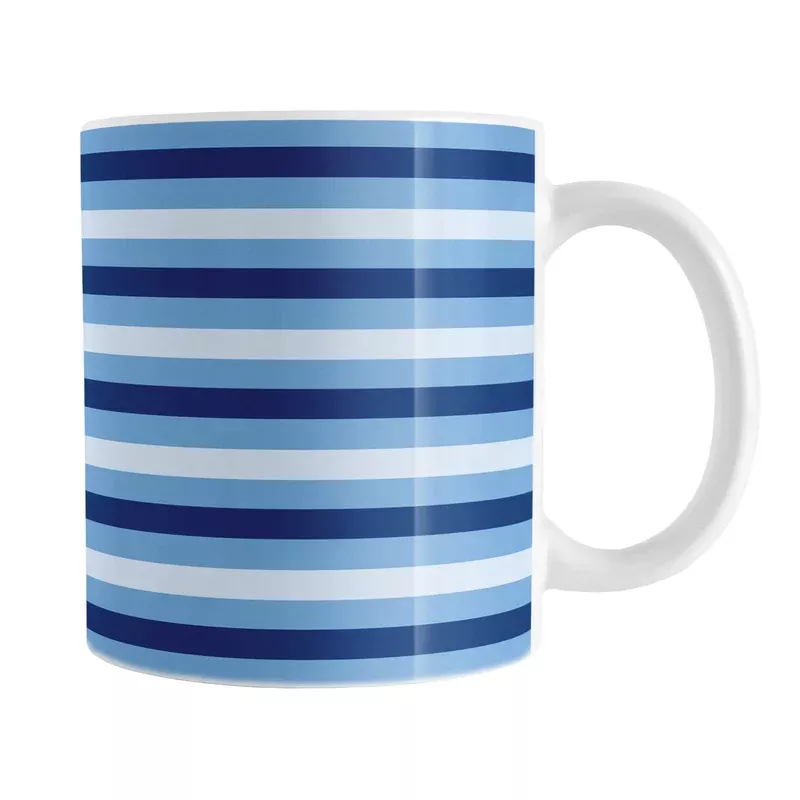 Blue Stripes Pattern Mug
