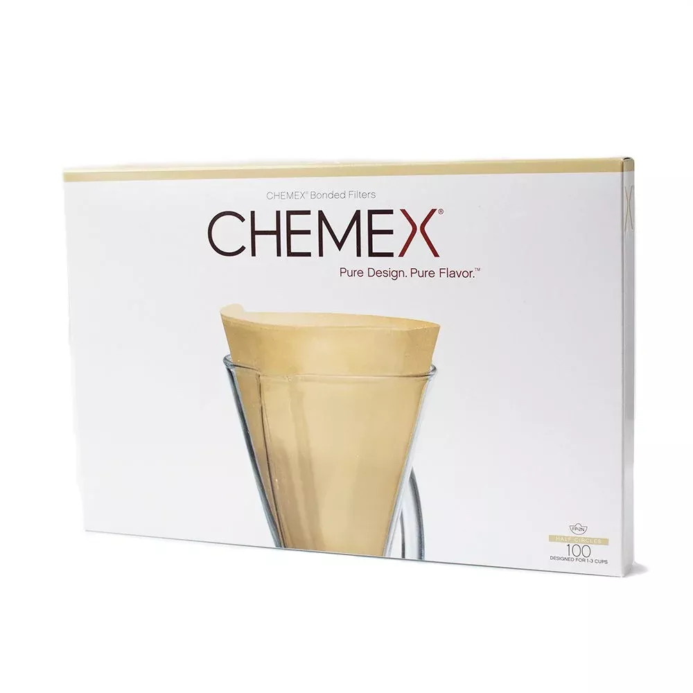 Chemex Bonded Filters for Funnex, Unfolded Half Moon
