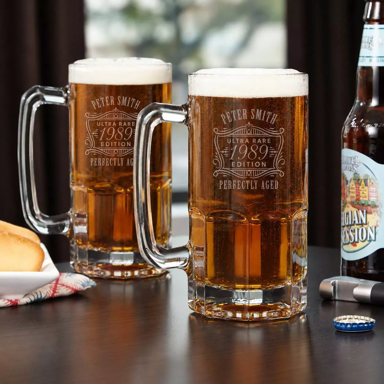 Colossal Personalized Beer Mugs