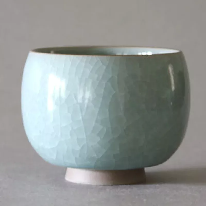 Crackle Celadon Cup