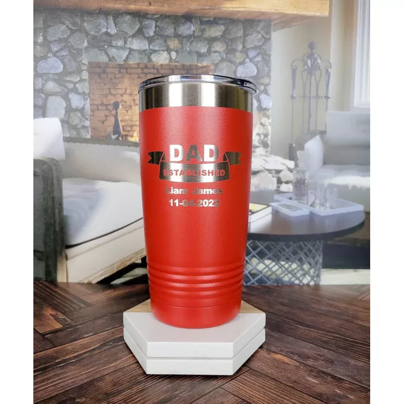 Dad Established Personalized Engraved Polar Camel Tumbler