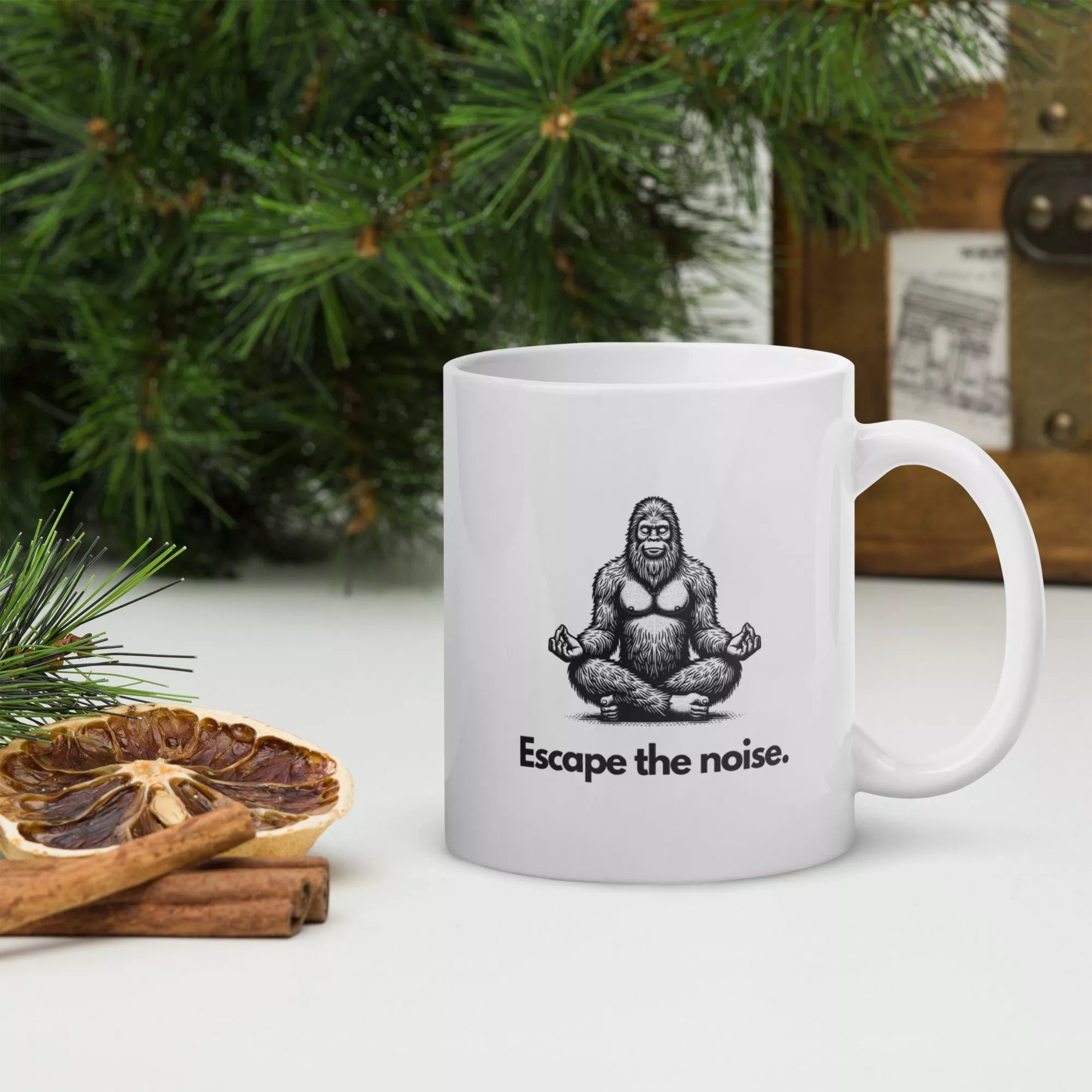 Escape the Noise (Bigfoot) Mug
