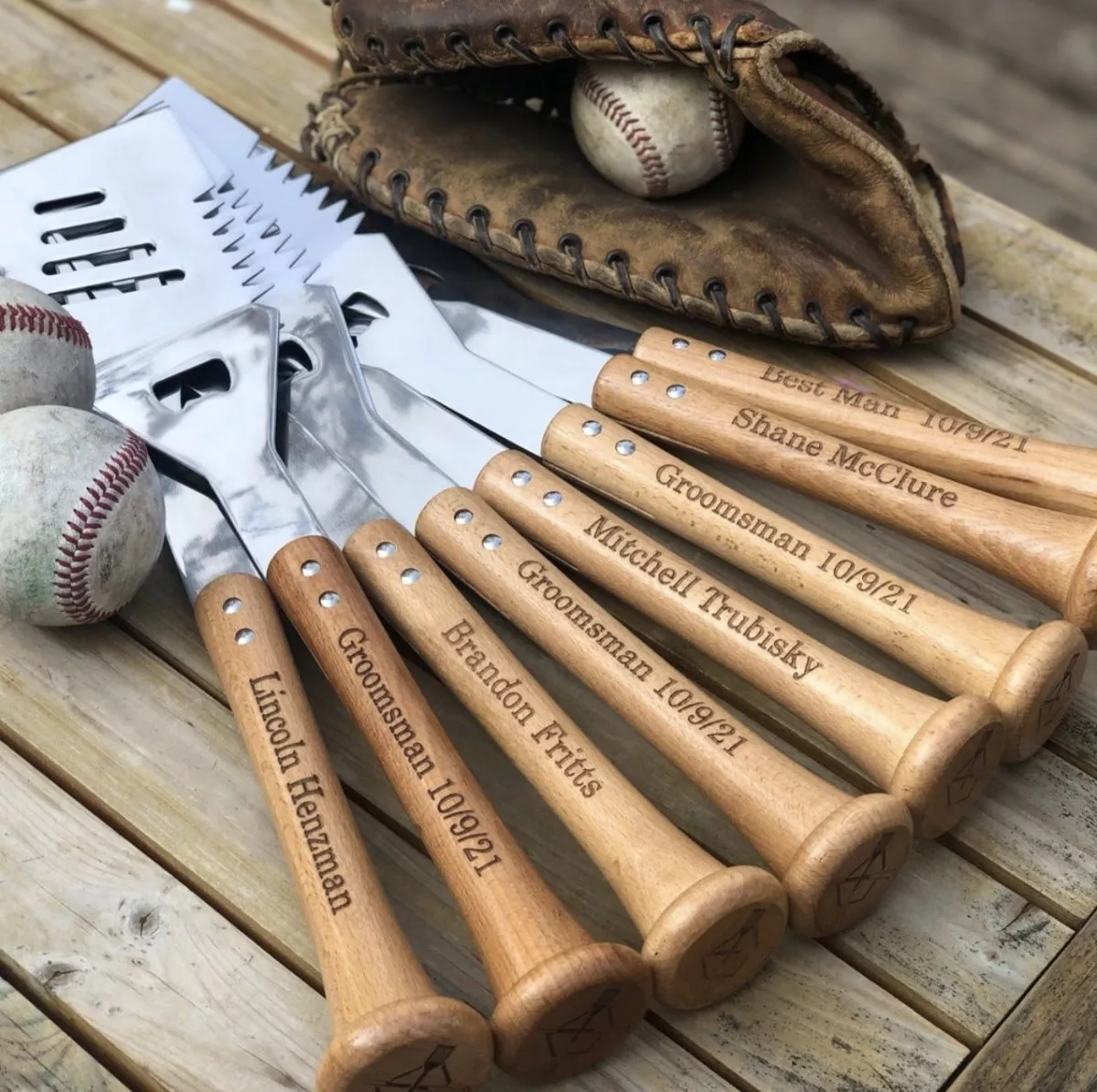 Grill Slugger Personalized Baseball Spatula