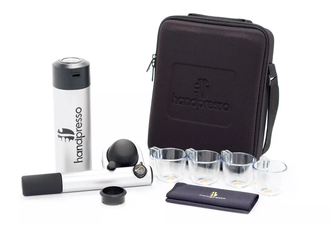 Handpresso Wild Hybrid Outdoor Set in Silver