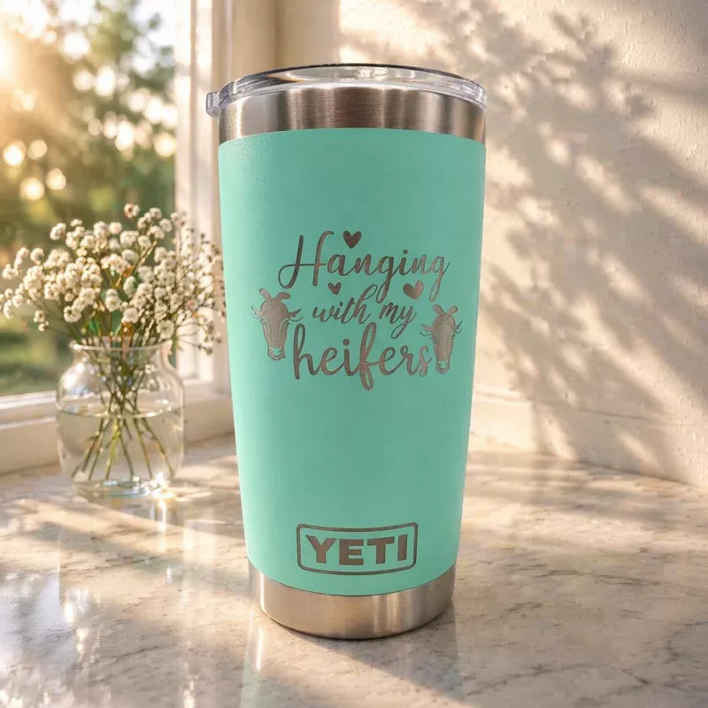 Hanging with My Heifers - Engraved YETI Tumbler