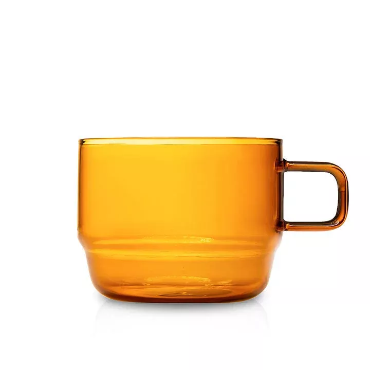Hario Stackable Glass Mug – Amber (10oz/300ml)