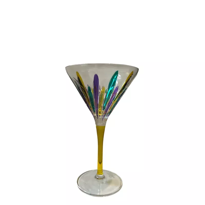 Incanto Mardi Gras Martini Glass