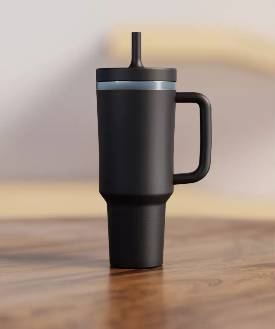 Jet Black Spill Proof Adult CREWCUP 40oz