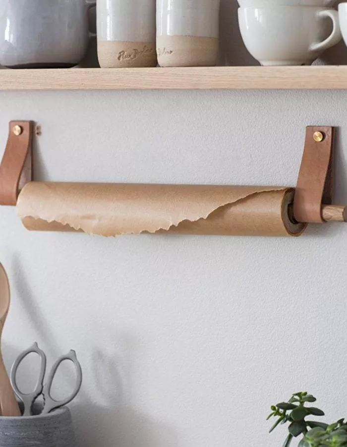 Leather Loop Towel Rail Holder