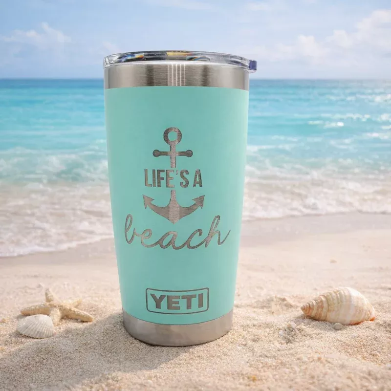 Life's A Beach - Engraved YETI Tumbler