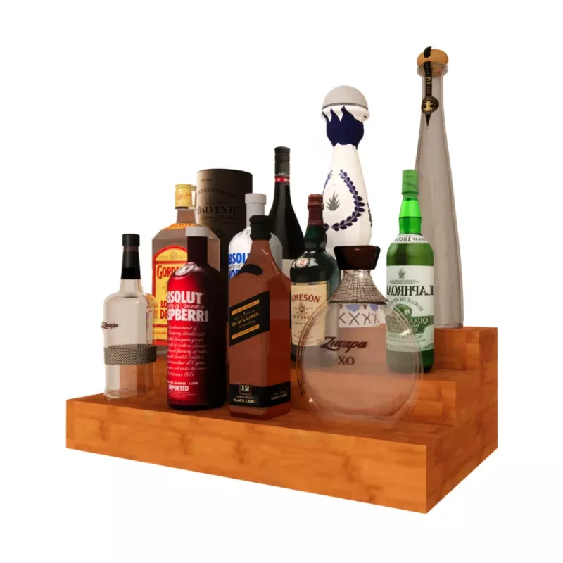Liquor Bottle Display Shelf & Bar Riser 24