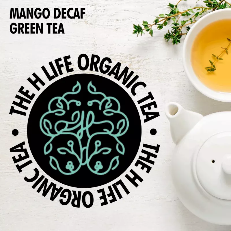 Mango Decaf Green Tea|2 oz Loose Leaf&10 Single Serve Bags