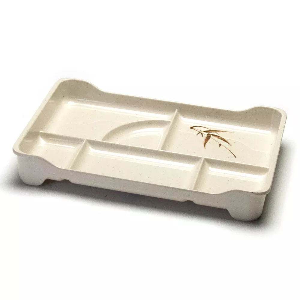 Melamine Bento Tray 13.75″x9″, Autumn Grass