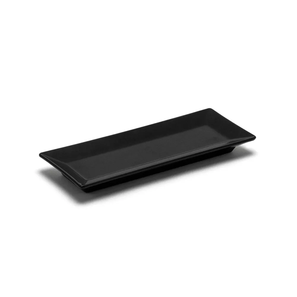 Melamine Rectangular Plate 10-1/4″x4″, Black