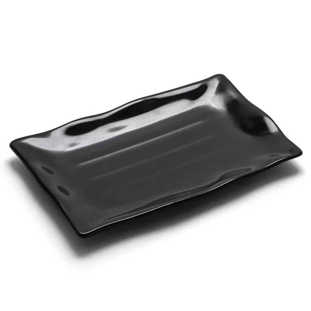 Melamine Rectangular Plate 11-1/4″x7-1/4″, Black