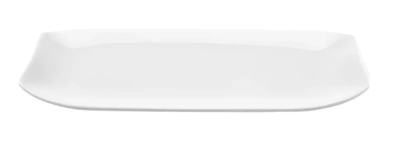 Melamine Rectangular Plate 13 x 5″H, White