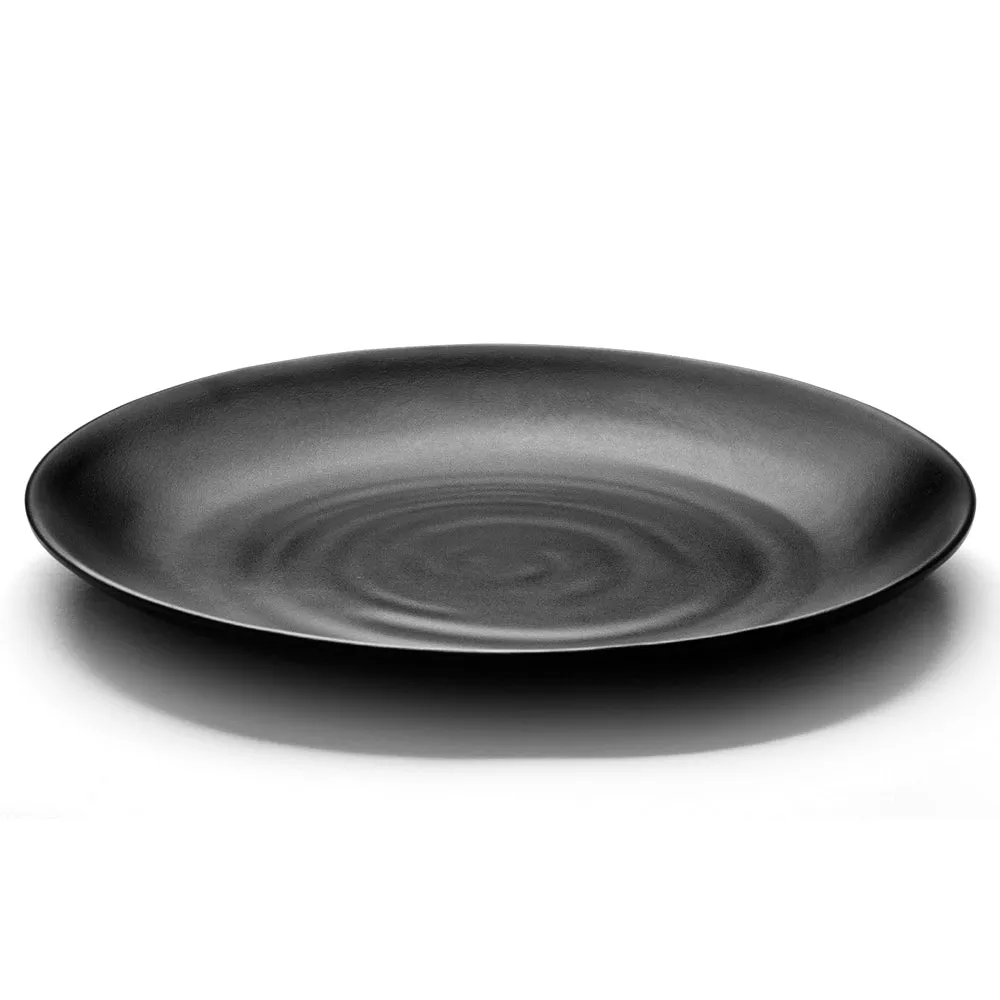 Melamine Round Plate 10.5”, Matte Black