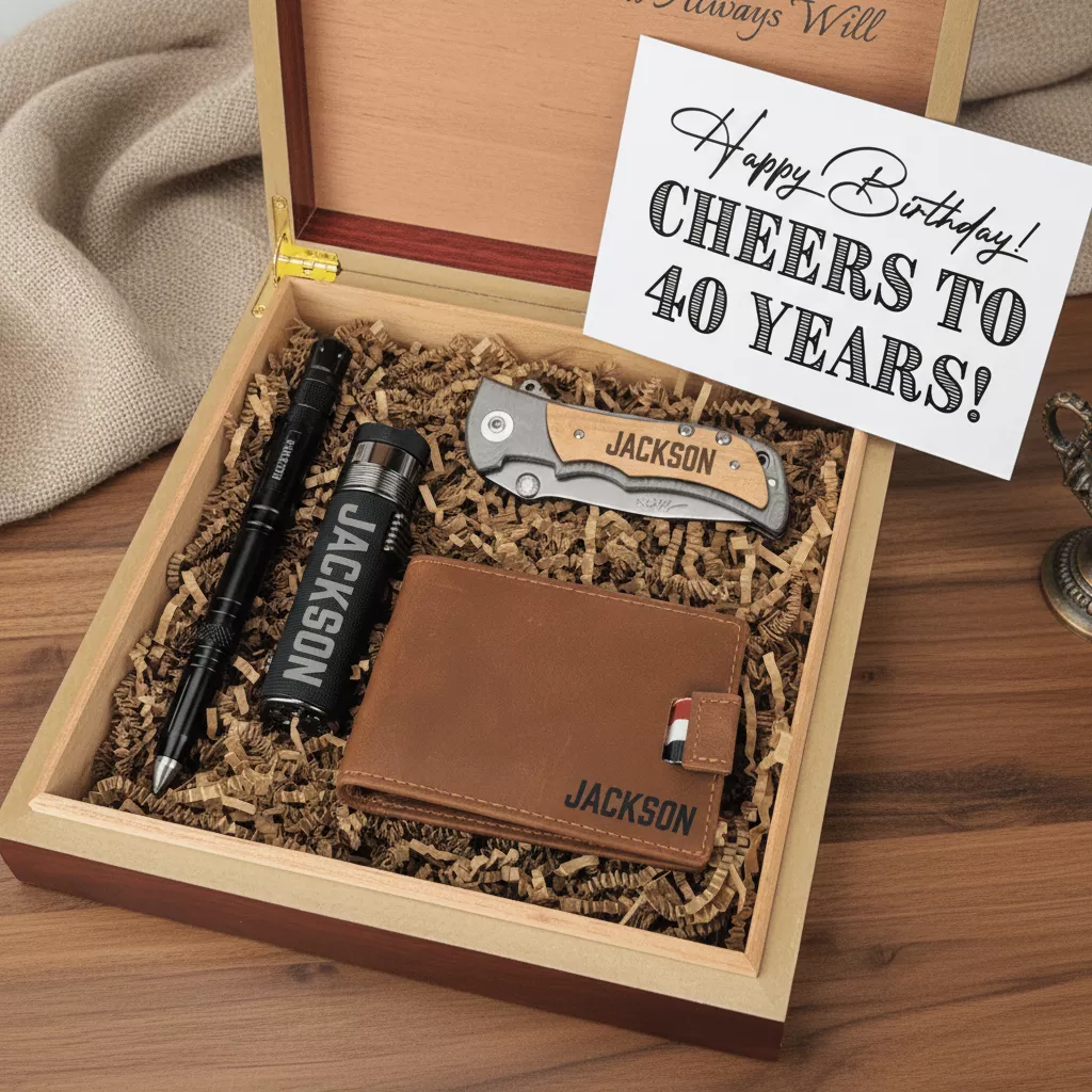 Milestone 40th Birthday Personalized Gift Set