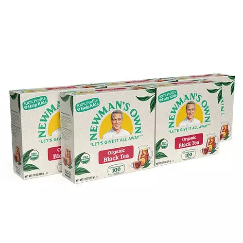 Newman’s Own Organics Hot Black Tea – 100 Count (Case of 5)