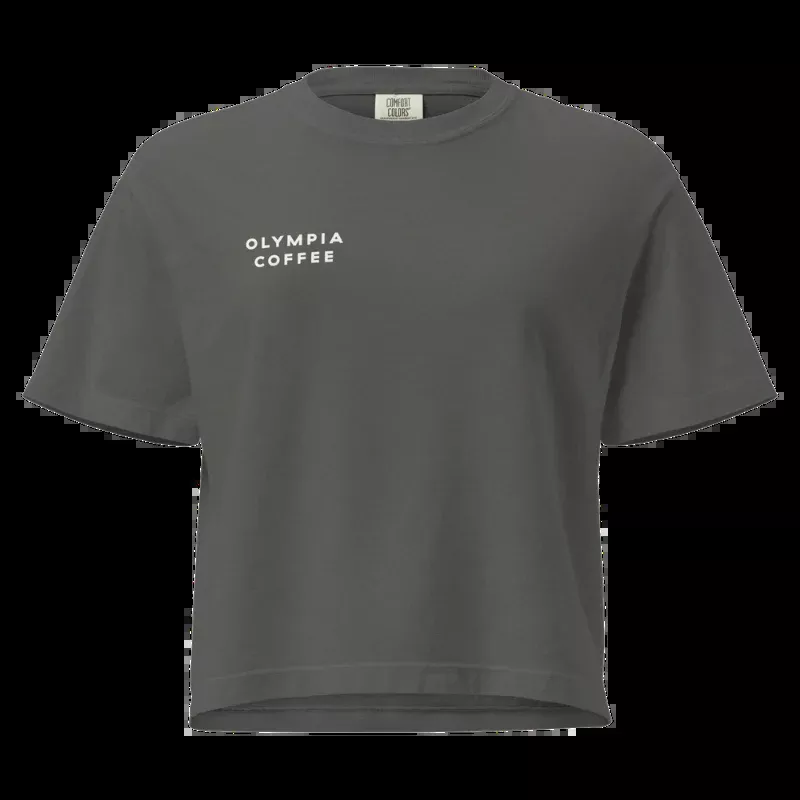 Olympia Logo Boxy T-shirt in Pepper