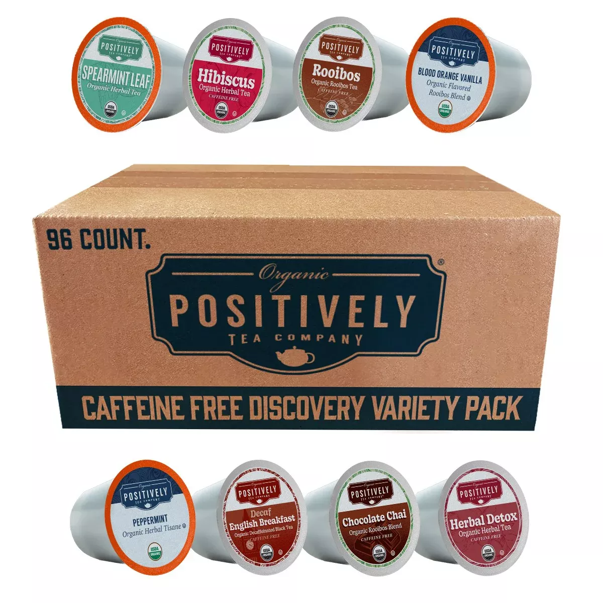 Organic Tea Pod Caffeine-Free Discovery Pack – Classic Tea Pods