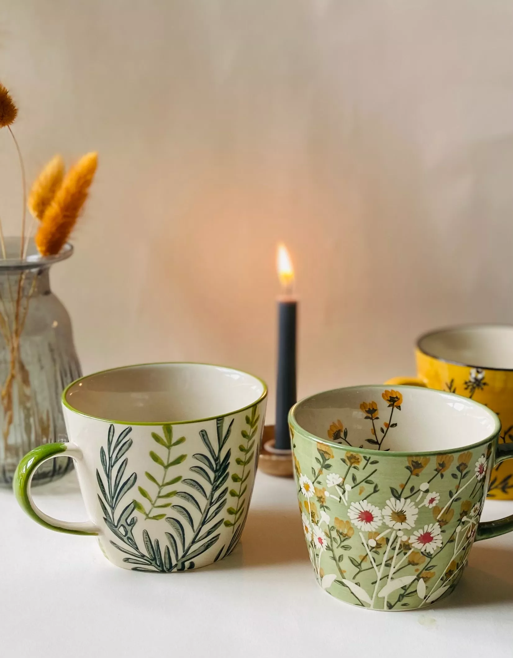 Patterned Botanical Colourful Mugs