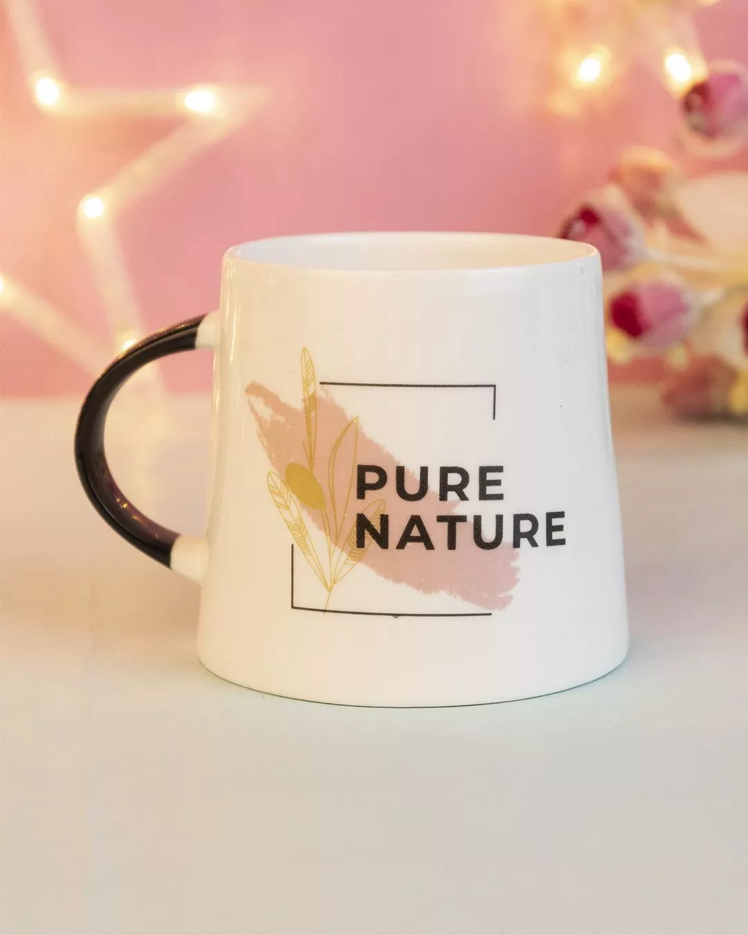 ‘PURE NATURE’ Tea & Coffee Mug ( 400 mL, Microwave Safe)