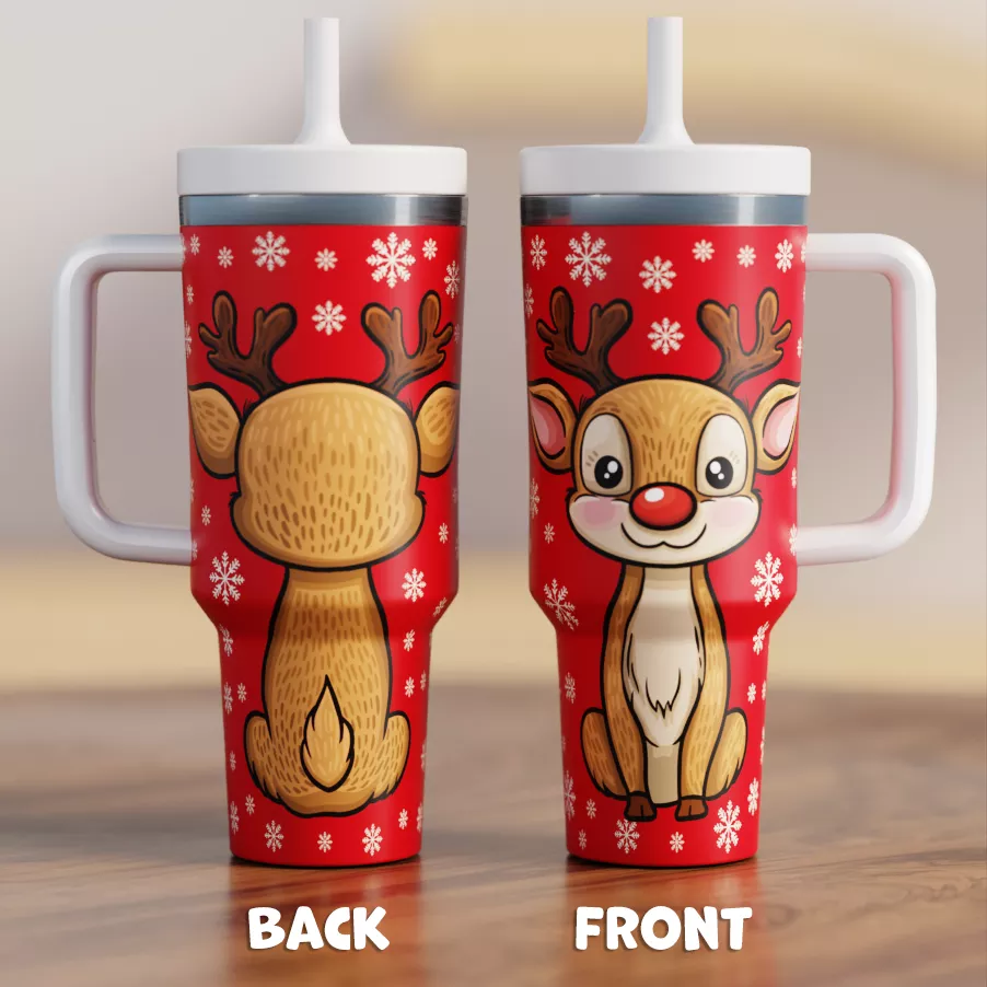 Reindeer Spill Proof Adult CREWCUP 40oz