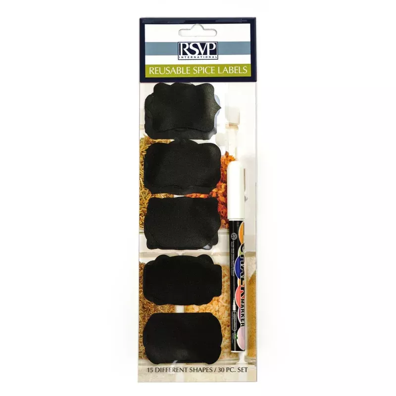REUSABLE SPICE LABELS 30 ct
