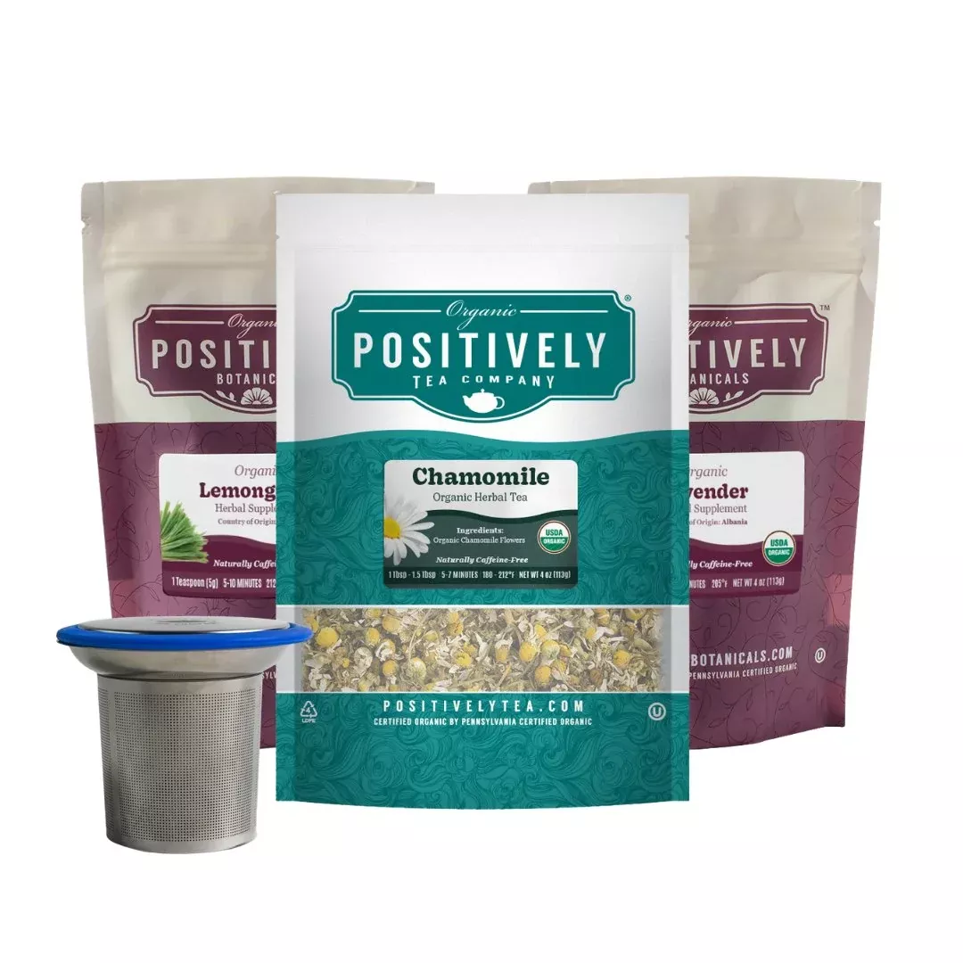 Sleep Support Bundle – Loose Leaf Tea, Botanicals & Brew Basket