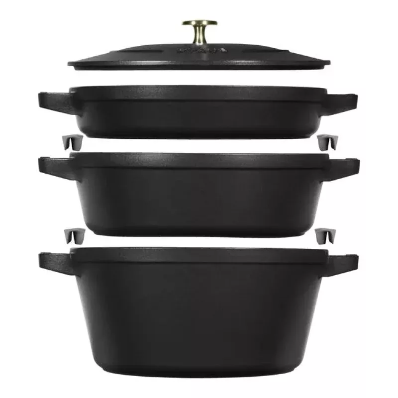 STAUB STACKABLE 4PC SET BLACK
