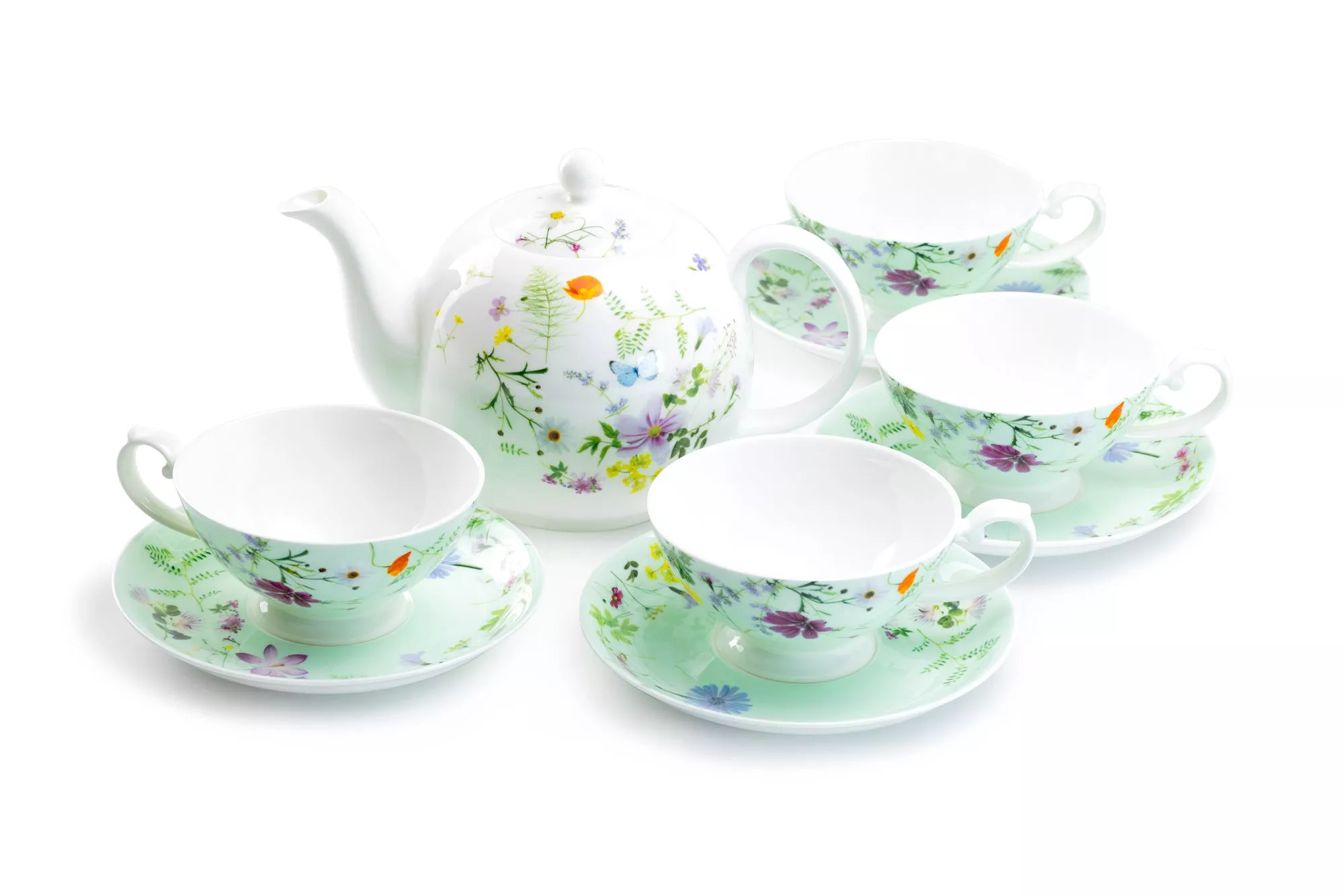 Summer Meadow Bone China Tea Set