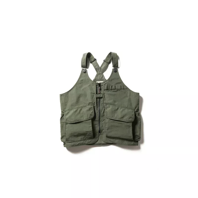 TAKIBI Ripstop Vest|OLIVE&BLACK|S&M&L