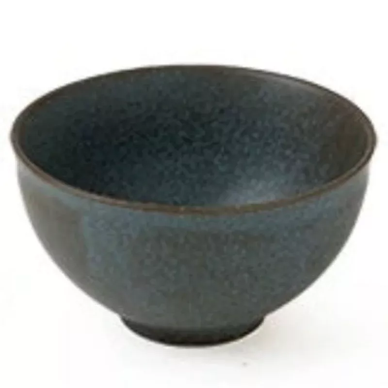 TEACUP ISHI GLAZE 4 OZ/2|Midnight&Dusty Rose&Peach&Light Green