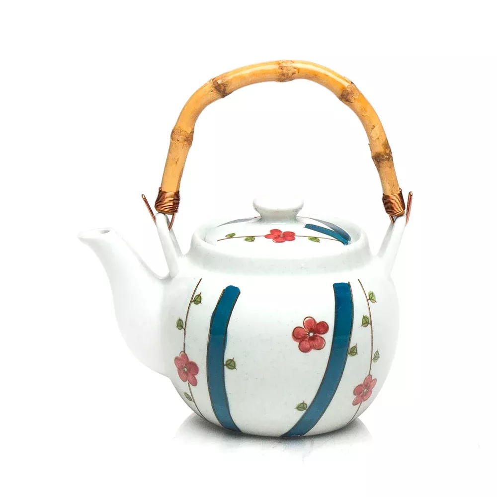 Teapot W/Strainer Pc 40 Fl Oz.(6″Dx5.5″H)